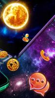 برنامه‌نما 3D Galaxy Earth Moon Parallax Theme عکس از صفحه