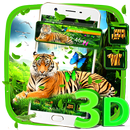 Tiger 3D Glass Tech Theme🐅 APK