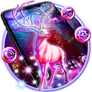 Fantasy Neon Reindeer Gravity Theme APK