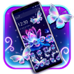 ”Neon Butterfly Lotus Glitter Theme