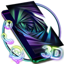 3D Neon Spiral Tunnel Parallax Theme APK