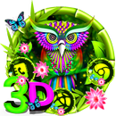 3D Cute Owl Parallax Launcher Theme 🌸 APK