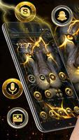 3D Golden Lion Parallax Theme🦁 Plakat