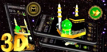 3D Makka Madina launcher Theme🕋🕌
