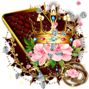 3D Royal Golden Crown Gravity Theme APK