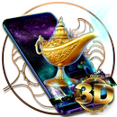 3D Magical Genie Lamp Parallax Theme APK