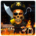 3D Pirate Devil Skull Launcher Theme 🏴☠️