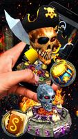 3D Pirate Devil Skull Launcher Theme poster