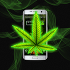 3D Green Smoke Weed Launcher Theme icône