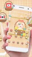 Cute Cartoon Bunny Theme 🐰 screenshot 1