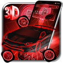 3D紅色煥發霓虹車主題🚗 APK