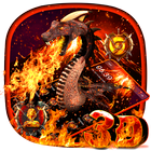 3D Fire Dragon Legend Launcher Theme Zeichen
