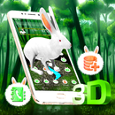 3D Cute Rabbit Theme 🐰 APK