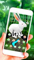 3D Cute Rabbit Theme screenshot 2