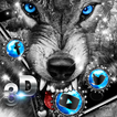 3D Iceberg Wolf Live Wallpaper Theme