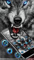 3D Iceberg Wolf Live Wallpaper Theme الملصق
