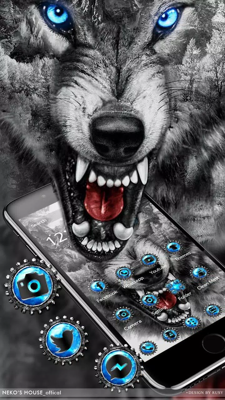 3D Iceberg Wolf Live Wallpaper Theme APK for Android Download