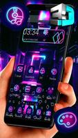 Neon Light Dark Launcher Theme 💖 screenshot 3
