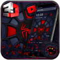 3D Spider Red Black Gravity Theme 🕸️