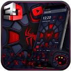 3D Spider Red Black Gravity Theme icon