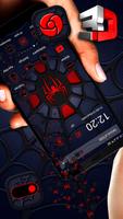 3D Spider Red Black Gravity Theme poster