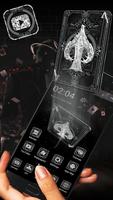 3D Black Card Theme screenshot 1