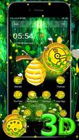 3D Cute Honey Bee Launcher Theme screenshot 1
