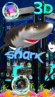 3D Shark Ocean Launcher Theme 🦈 plakat