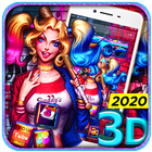 3D Joker Girl Launcher Theme icône