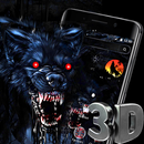 3D Evil Wolf Blood Parallax Theme 🐺 APK