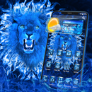 Thème Blue Lion Flaming Lion APK