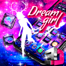 3D Galaxy Dream Girl Glass Tech Theme 💃 APK