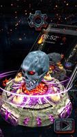 3D Dark Horror Skull Launcher Theme💀 capture d'écran 2