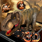 3D Dinosaur Horror Wallpaper Theme ícone