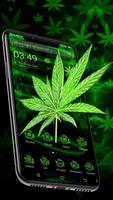 3D Smoky Weed Leaf Theme Ekran Görüntüsü 1