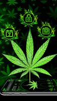 3D Smoky Weed Leaf Theme Ekran Görüntüsü 2