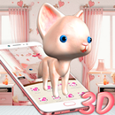 Cute Kitty Cat 3D Launcher Theme 😻 APK