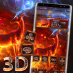 حريق الغزلان 3D زجاج موضوع التقنية