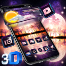 3D Sunset Moon Nature Theme 🌥️ APK