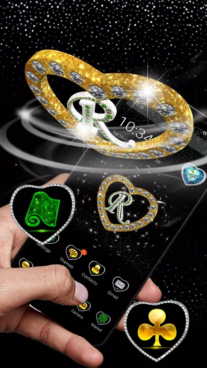 R Letter Love 3D Theme APK for Android Download