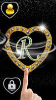 R Letter Love 3D Theme syot layar 1