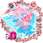 Sakura Pink 3D Launcher Theme icône