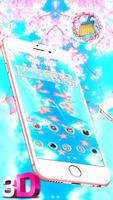 Sakura Pink 3D Launcher Theme Affiche