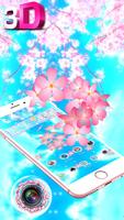 Sakura Pink 3D Launcher Theme capture d'écran 1