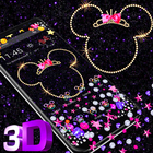 Diamond Glitter Micky 3D Gravity Theme 🎀 icon