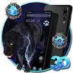 جاكوار الأسود 3D الموضوع