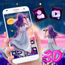 Dream Girl 3D Glass Tech Theme 💃 APK