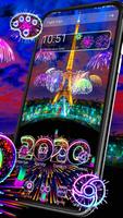 2020 Fireworks 3D Theme স্ক্রিনশট 2