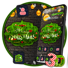 Merry Christmas 3D Glass Tech Theme 🍒🍒 simgesi