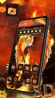 Fire Lion 3D Glass Tech Theme capture d'écran 1